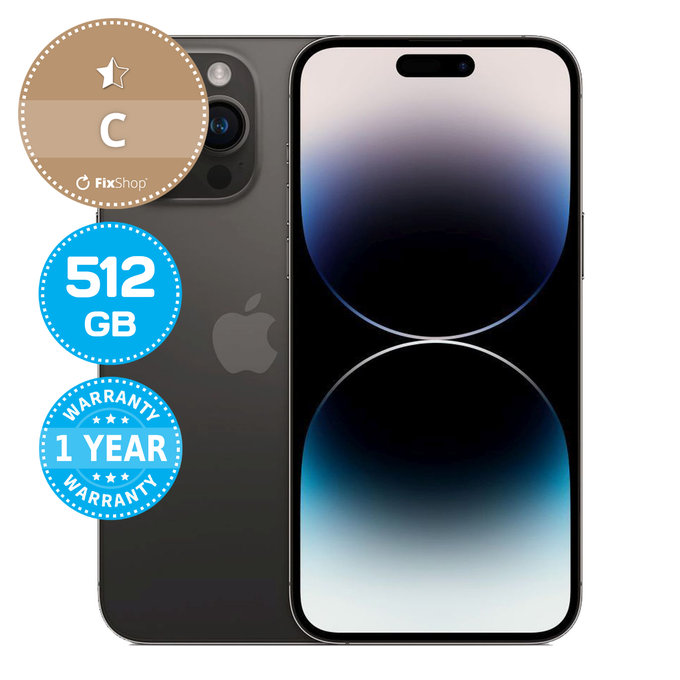 Apple iPhone 14 Pro Max Space Black 512GB C Ricondizionato