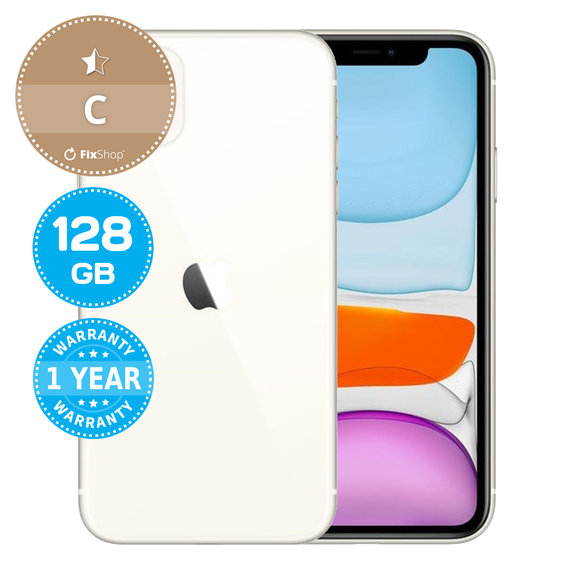 Apple iPhone 11 White 128GB C Ricondizionato