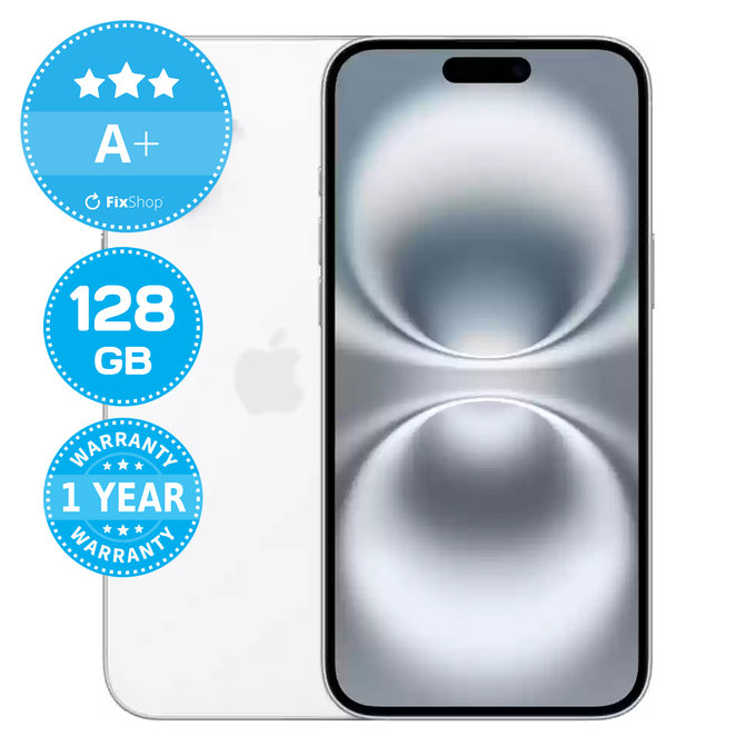 Apple iPhone 16 White 128GB A+ Ricondizionato