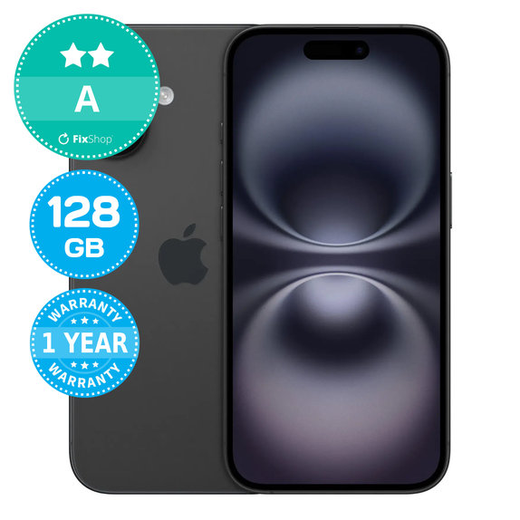Apple iPhone 16 Black 128GB A Ricondizionato