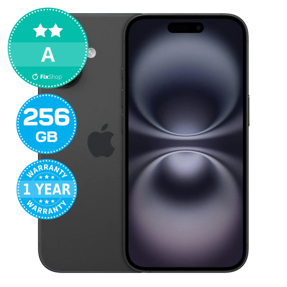 Apple iPhone 16 Black 256GB A Ricondizionato