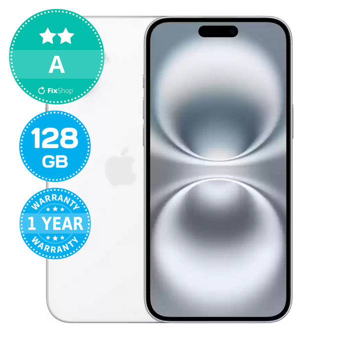 Apple iPhone 16 White 128GB A Ricondizionato