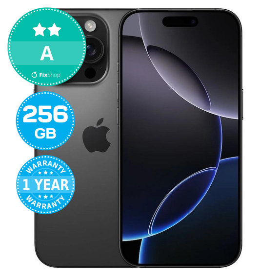 Apple iPhone 16 Pro Black Titanium 256GB A Ricondizionato