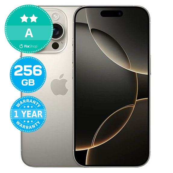 Apple iPhone 16 Pro Natural Titanium 256GB A Ricondizionato
