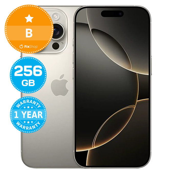 Apple iPhone 16 Pro Natural Titanium 256GB B Ricondizionato