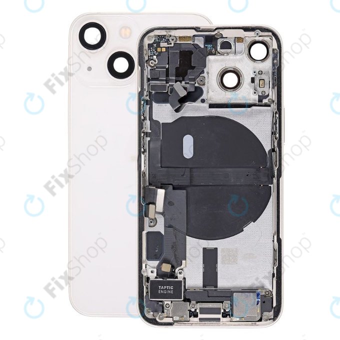 Scocca posteriore con piccoli componenti per iPhone 13 Mini, Starlight