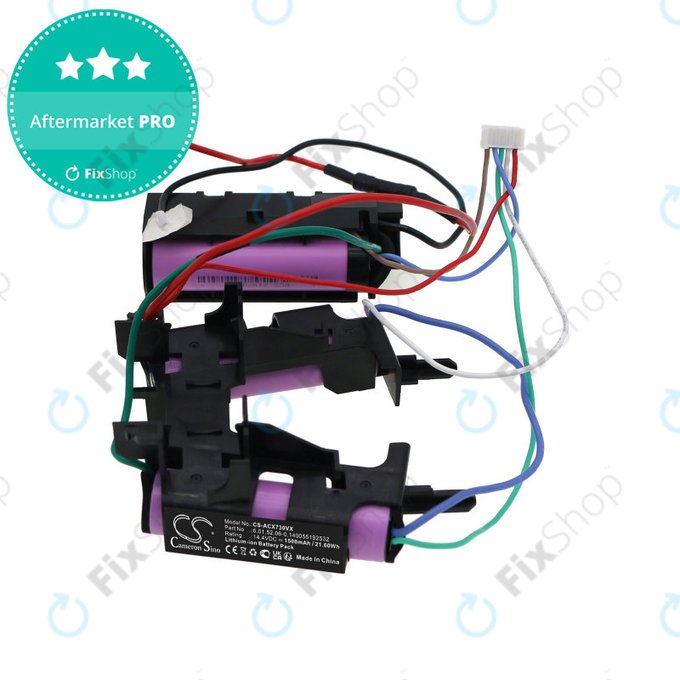 Batteria per Electrolux EER73BP, EER73IGM AEG CX 7-2-30 6.01.52.06-0, Li-Ion, 1500mAh, 14.4V, HQ