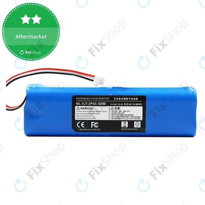Batteria per Xiaomi Roidmi EVE Plus, Viomi, Lydsto, Proscenic, Tefal, XJT-2P4S-5200, Li-Ion, 5200mAh, 14.4V
