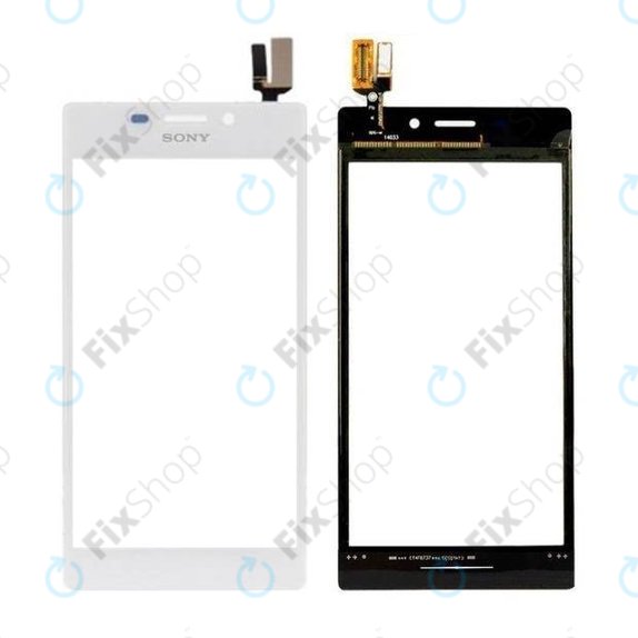 Vetro touch per Sony Xperia M2 D2303 S50h, White
