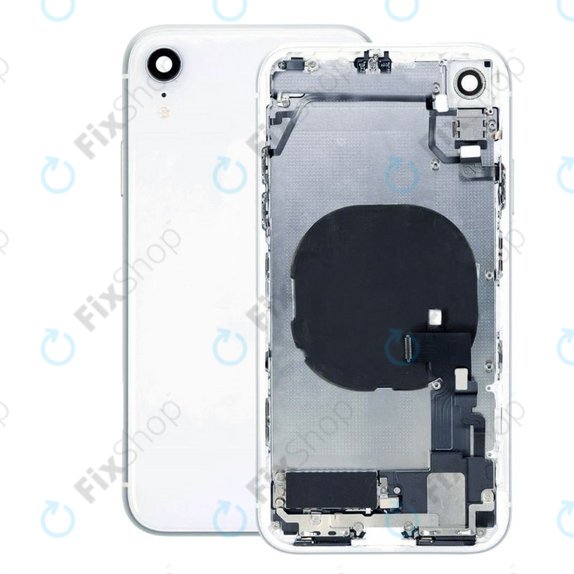 Scocca posteriore con piccoli componenti per iPhone XR, White