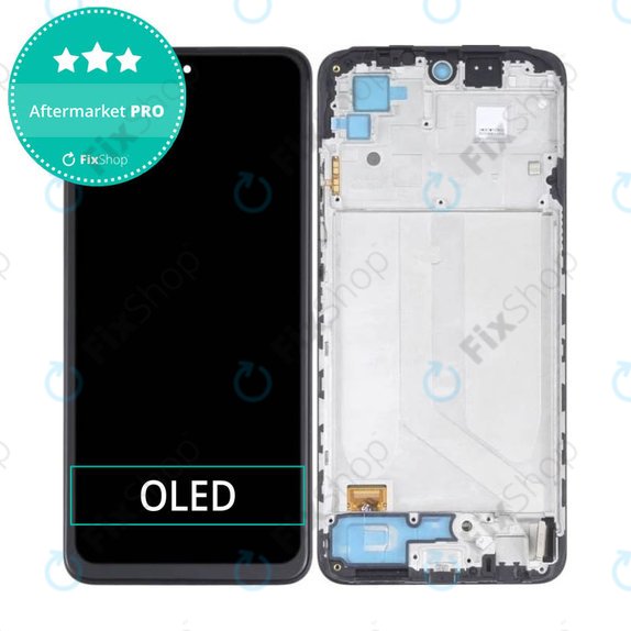 Schermo OLED per Xiaomi Redmi Note 10, Vetro touch con cornice