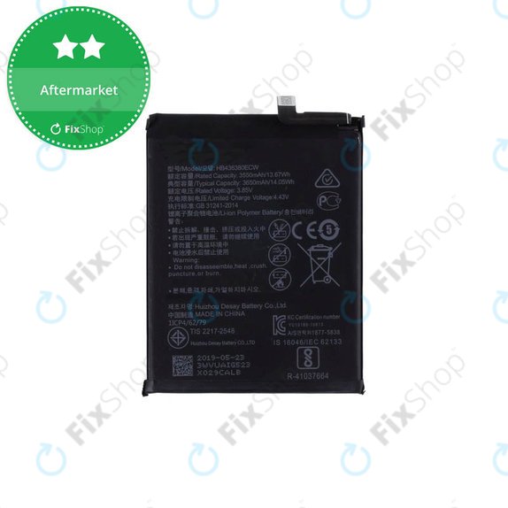 Batteria per Huawei P30, HB436380ECW, 3650mAh
