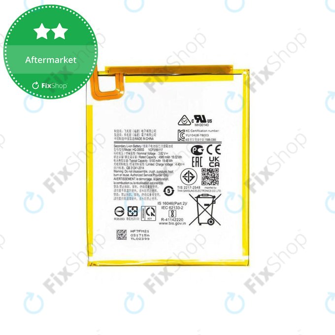 Batteria per Samsung Galaxy Tab A7 Lite T225, T220, SCUD-HQ-3565S, 5100mAh