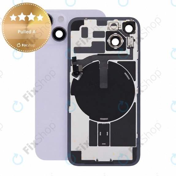 Vetro scocca posteriore per iPhone 14, Purple, Pulled A