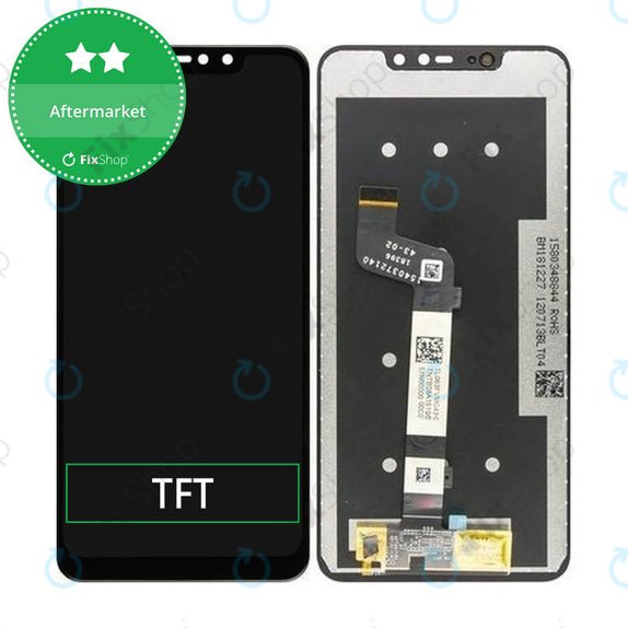 Schermo LCD per Xiaomi Redmi Note 6 Pro, Vetro touch senza cornice