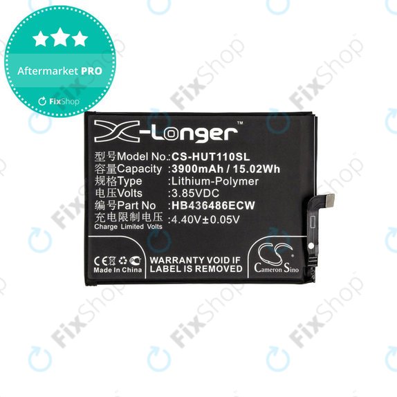 Batteria per Huawei Mate 10 Lite, Honor View 20, 3900mAh, Li-Pol, 3.85 V, HB436486ECW, HQ