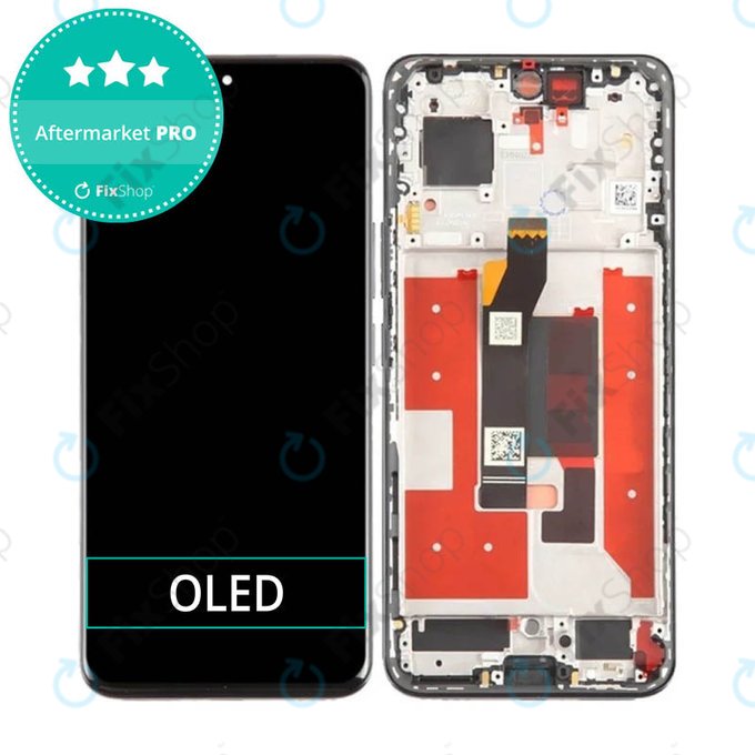 Schermo OLED per Honor 90 5G, Midnight Black, Vetro touch con cornice