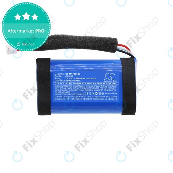 Batteria per Marshall Emberton, C406A2, Li-Ion, 2600mAh, 7.4V, HQ