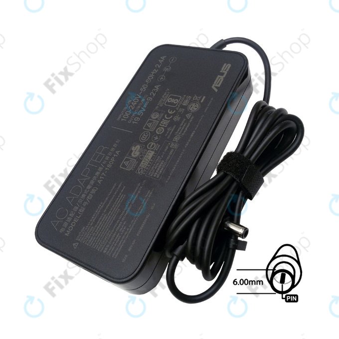 Adattatore di ricarica per Asus, 180W, 19.5V, B0A001-00262100, Genuine Service Pack