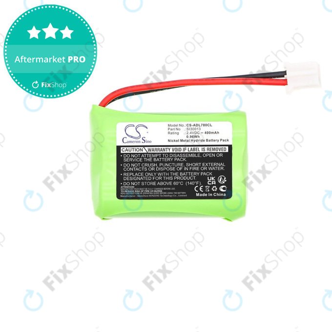 Batteria per SWITEL MD9300, 9500, AUDIOLINE Dect 7500, 7501, SL30013, Ni-MH, 400mAh, 2.4V, HQ