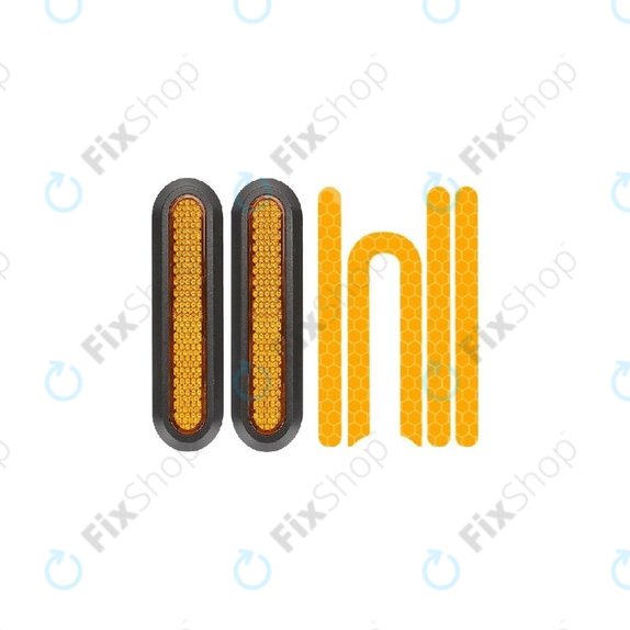 Decorazione laterale ruota posteriore e striscia riflettente per Xiaomi Mi Electric Scooter 1S, 2 M365, Essential, Pro, Pro 2, Yellow
