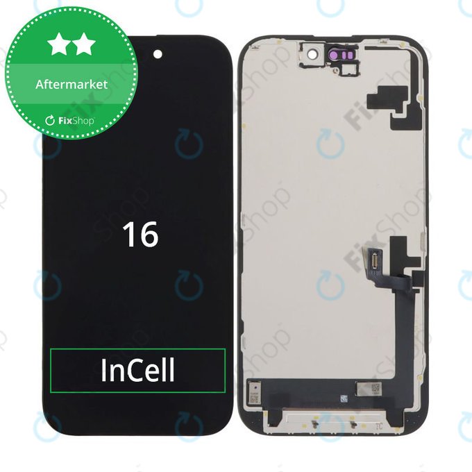 Schermo In-Cell HD+ per iPhone 16, Vetro touch con cornice