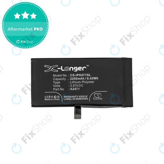 Batteria per iPhone 12 Mini, A2471, 2200mAh, HQ