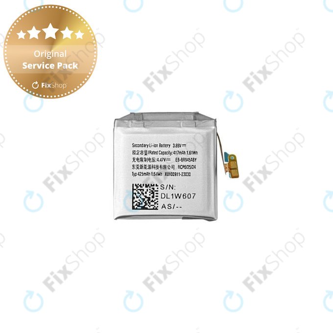 Batteria per Samsung Galaxy Watch 7 44mm L310, L315, Watch 6 44mm R940, R945, 425mAh, EB-BR945ABY, GH43-05158A, Genuine Service Pack