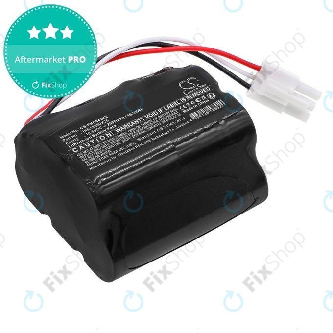 Batteria per Philips PowerPro Aqua, INR18650X25, Li-Ion, 2500mAh, 18.5V, HQ