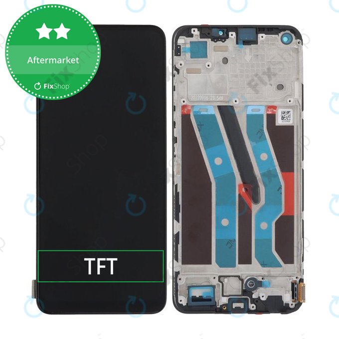 Schermo per Realme 10 4G, Blue, Vetro touch con cornice