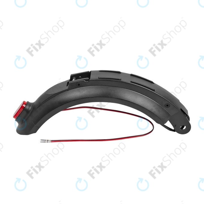 Parafango posteriore con luce e cavo per Kugoo S1, S1 Pro, S2, S3, Black