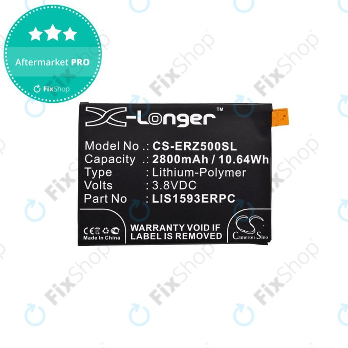 Batteria per Sony Xperia Z5 E6653, 2800mAh, Li-Pol, 3.8 V, LIS1593ERPC, HQ