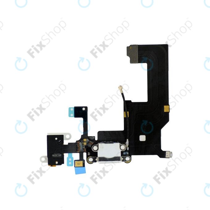 Scheda PCB con connettore di ricarica, microfono e connettore jack per iPhone 5, White