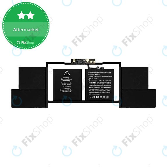 Batteria A1820 per MacBook Pro 15" A1707 (Late 2016 - Mid 2017), 6667mAh
