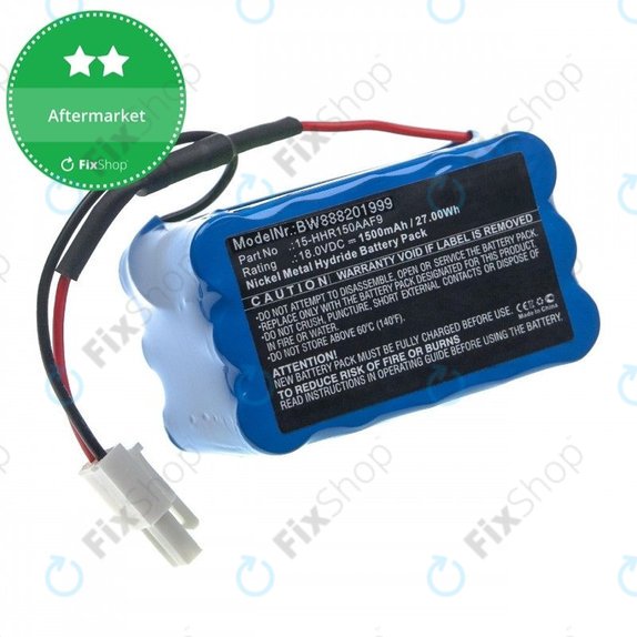 Batteria per Philips PowerPro Uno, 15-HHR150AAF9, Ni-MH, 1500mAh, 18.0V