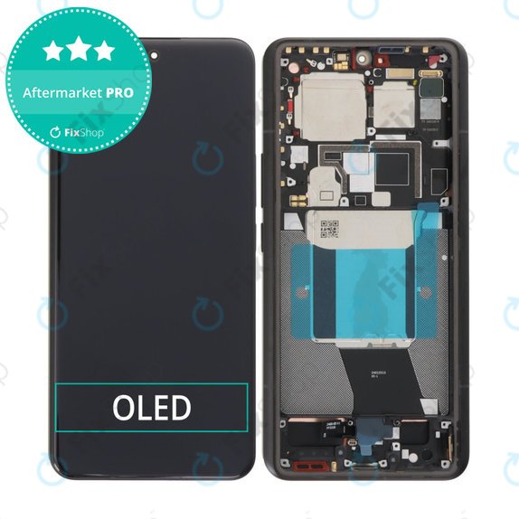 Schermo OLED per Xiaomi 14 Ultra, Black, Vetro touch con cornice