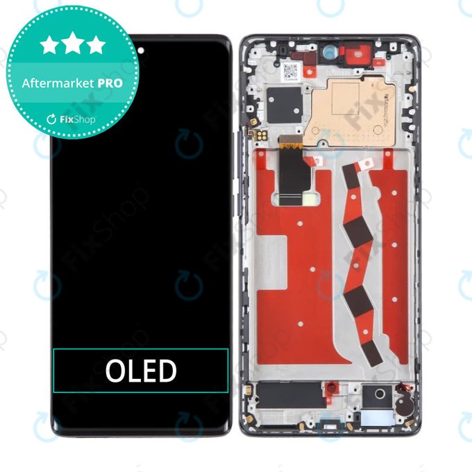 Schermo OLED per Huawei Nova 10, Starry Black, Vetro touch con cornice
