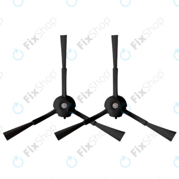 Spazzola laterale, 2 pz., Nero per Roborock S8 MaxV Ultra, S8 Max Ultra