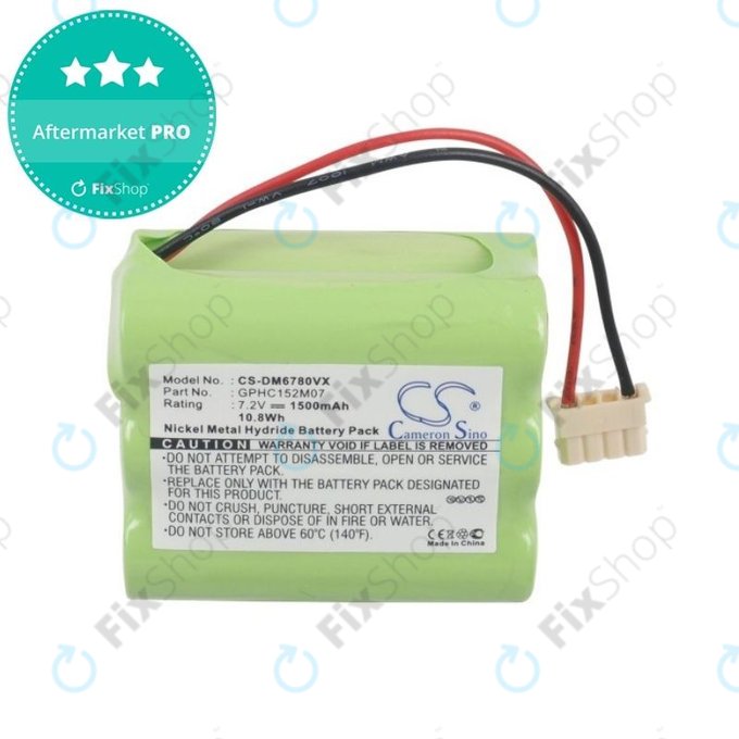Batteria per iRobot Mint-seriess, GPHC152M07, Ni-MH, 1500mAh, 7.2V, HQ