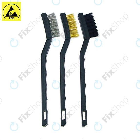 Kit di spazzole antistatiche ESD per la pulizia dei connettori 3pcs