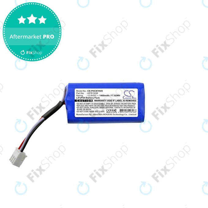 Batteria per Severin Chill RB7022, RB7025, RB-7025, RB7720, 4404048 LiFePO4, 1400mAh, 12.8V, HQ