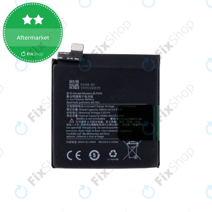 Batteria per OnePlus 7 Pro, BLP699, 4000mAh