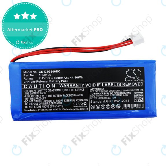Batteria per DJI Inspire 1, 2, Phantom 3, 4, 1650120, Li-Pol, 6000mAh, 7.4V, HQ