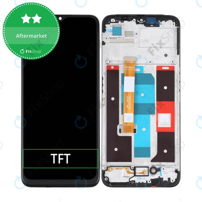 Schermo per Realme C35 RMX3511, Vetro touch con cornice