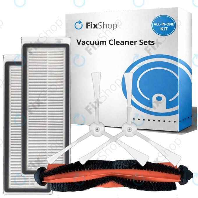 Set di ricambio per Xiaomi Mi Robot Vacuum Mop Essential (Mijia G1) (1x spazzola principale, 2x filtro, 2x spazzola laterale)