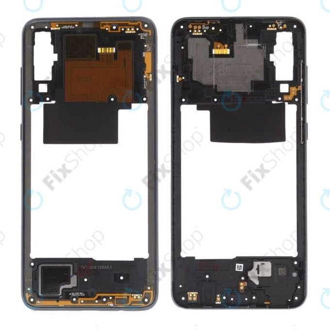 Telaio centrale per Samsung A70 A705F, Black, GH97-23258A, GH97-23445A, Genuine Service Pack