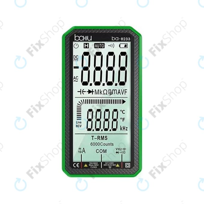 Multimetro digitale professionale con touch screen, Baku BA-8233