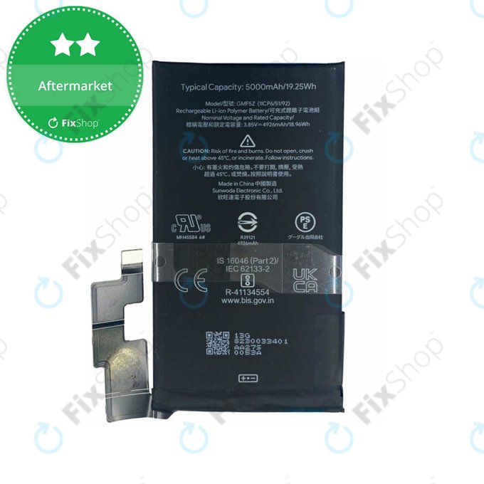Batteria per Google Pixel 7 Pro, GMF5Z, 5000mAh
