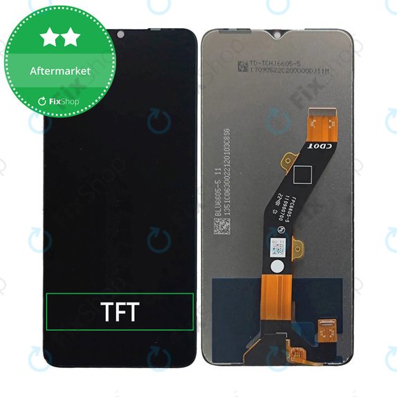 Schermo LCD per Tecno Spark 10, 10 5G, Vetro touch senza cornice