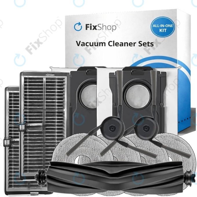 Set di ricambi per Mova P50 Ultra (1x spazzola principale, 2x filtro, 2x spazzola laterale, 4x panno mop, 2x sacchetto polvere)